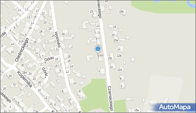 Siewierz, Czarnieckiego Stefana, hetm., 3, mapa Siewierz