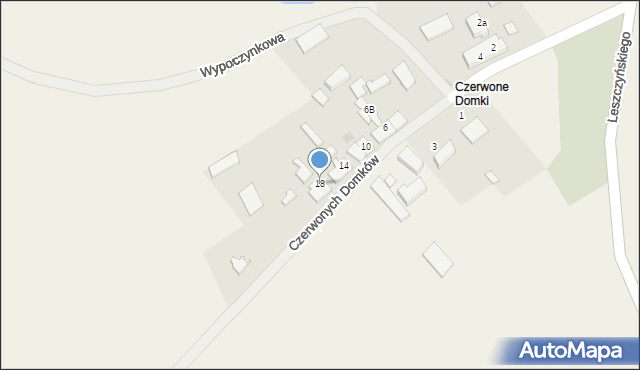 Skrzatusz, Czerwonych Domków, 18, mapa Skrzatusz