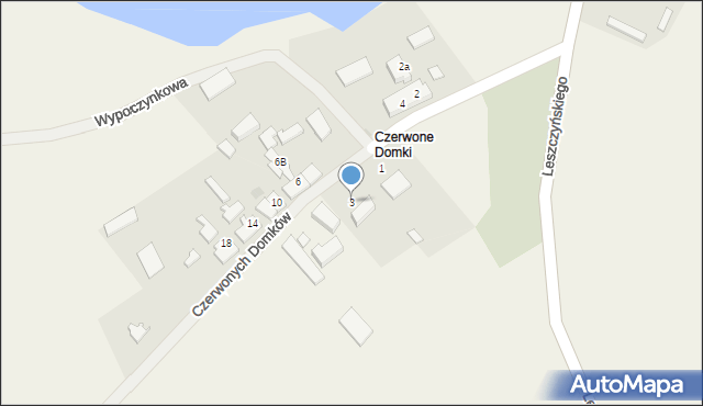 Skrzatusz, Czerwonych Domków, 3, mapa Skrzatusz