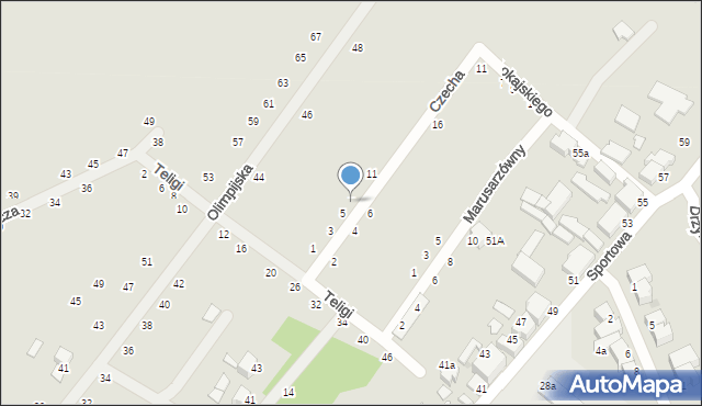 Słupsk, Czecha Bronisława, 7, mapa Słupska