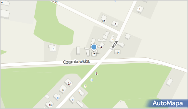 Śmieszkowo, Czarnkowska, 7, mapa Śmieszkowo