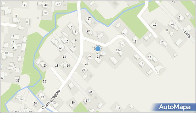 Spytkowice, Czarnowiejska, 23, mapa Spytkowice