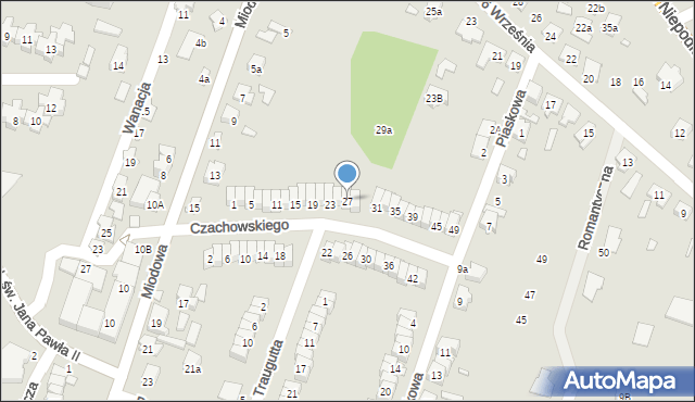 Starachowice, Czachowskiego Dionizego, płk., 27, mapa Starachowic