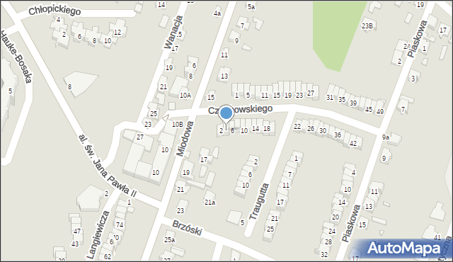 Starachowice, Czachowskiego Dionizego, płk., 4, mapa Starachowic