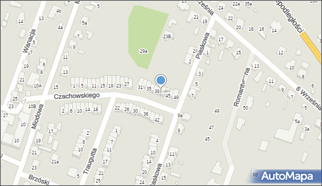 Starachowice, Czachowskiego Dionizego, płk., 41, mapa Starachowic