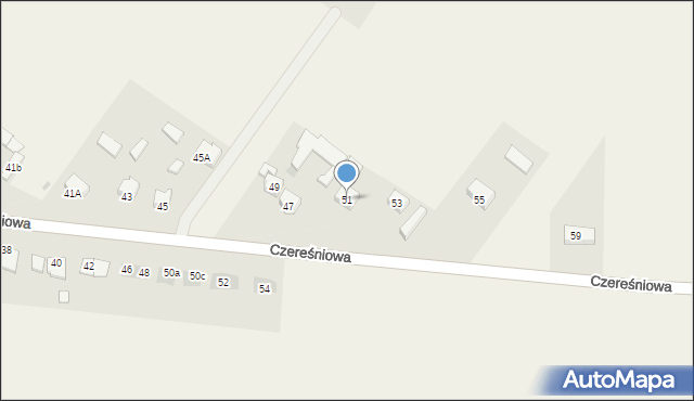 Stare Miasto, Czereśniowa, 51, mapa Stare Miasto