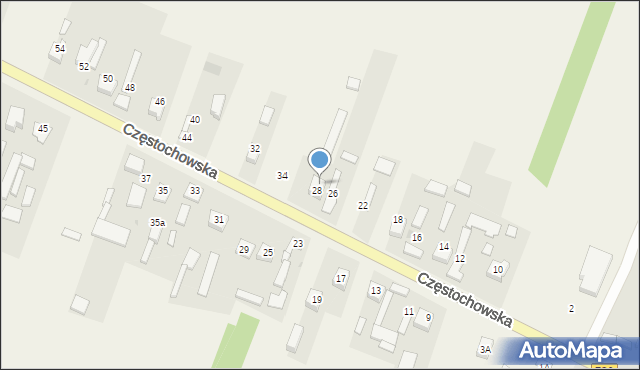 Stary Koniecpol, Częstochowska, 8, mapa Stary Koniecpol