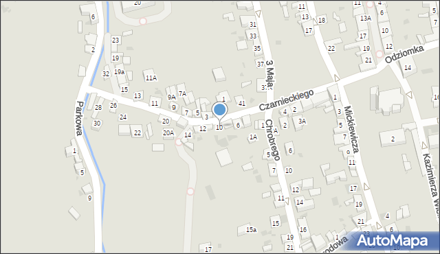 Stary Sącz, Czarnieckiego Stefana, hetm., 10, mapa Stary Sącz