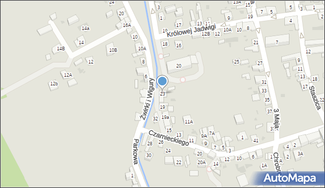 Stary Sącz, Czarnieckiego Stefana, hetm., 23, mapa Stary Sącz