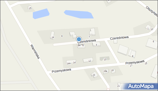 Stawiguda, Czereśniowa, 6A, mapa Stawiguda