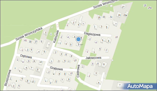 Stęszewko, Czeremchowa, 7, mapa Stęszewko