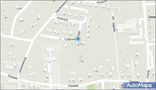 Strzyżów, Czarnieckiego Stefana, hetm., 6, mapa Strzyżów