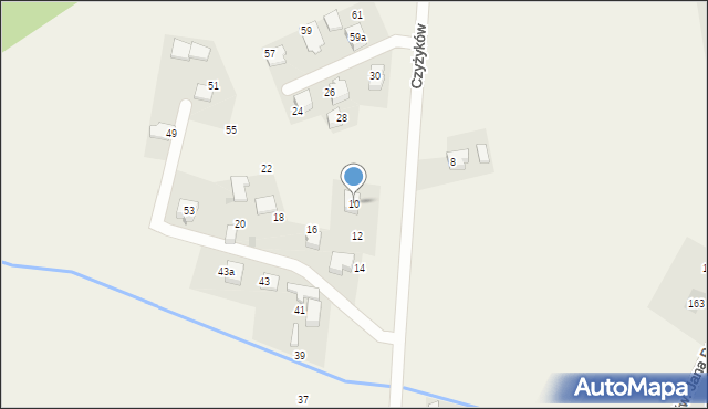 Studzienice, Czyżyków, 10, mapa Studzienice