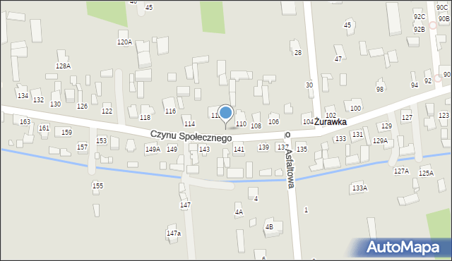 Sulejówek, Czynu Społecznego, 112A, mapa Sulejówek