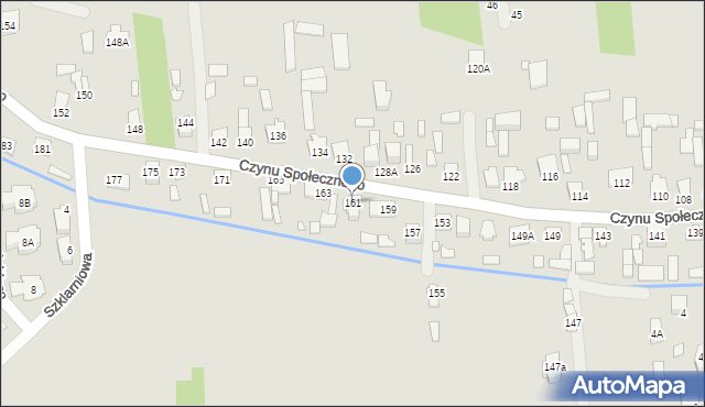 Sulejówek, Czynu Społecznego, 161, mapa Sulejówek