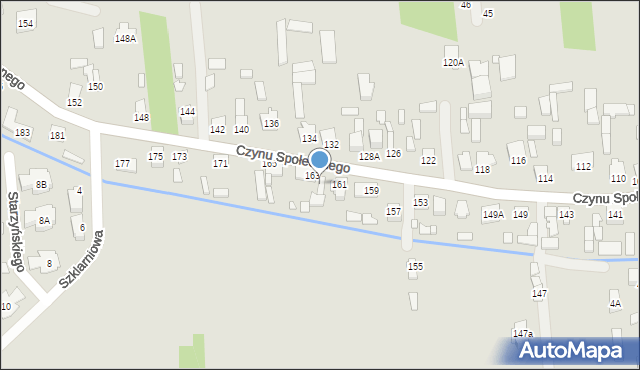 Sulejówek, Czynu Społecznego, 163A, mapa Sulejówek