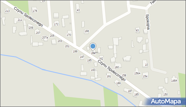 Sulejówek, Czynu Społecznego, 164, mapa Sulejówek