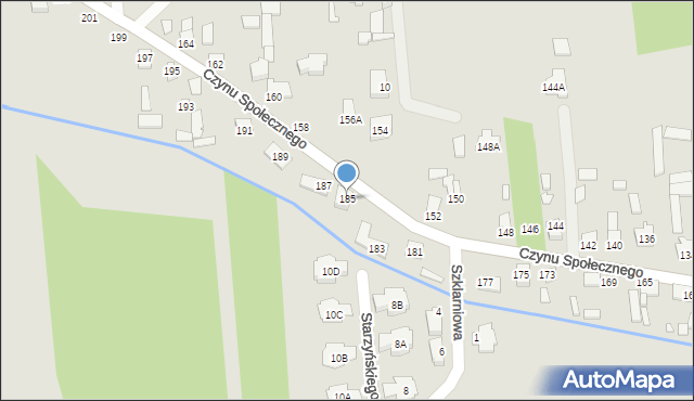 Sulejówek, Czynu Społecznego, 185, mapa Sulejówek