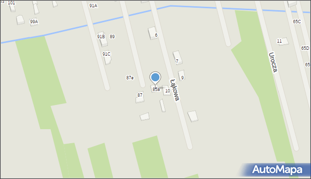 Sulejówek, Czynu Społecznego, 85a, mapa Sulejówek