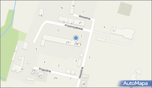 Świercze, Częstochowska, 17g, mapa Świercze