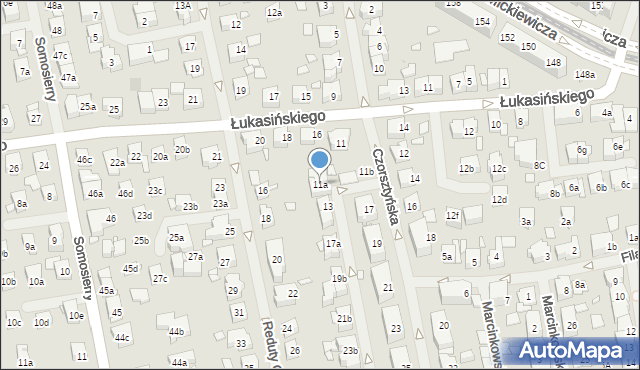 Szczecin, Czorsztyńska, 11a, mapa Szczecina