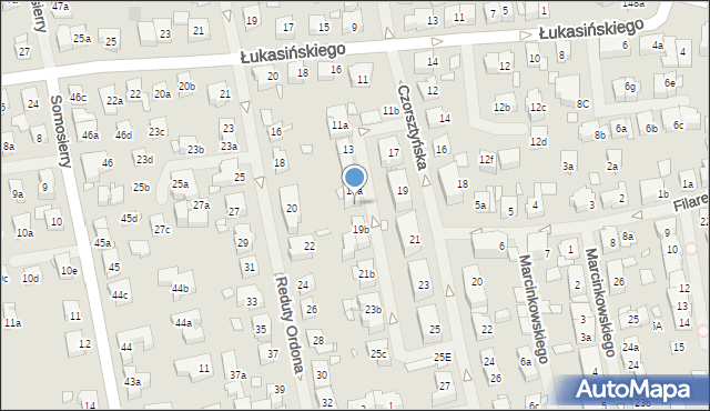 Szczecin, Czorsztyńska, 19a, mapa Szczecina