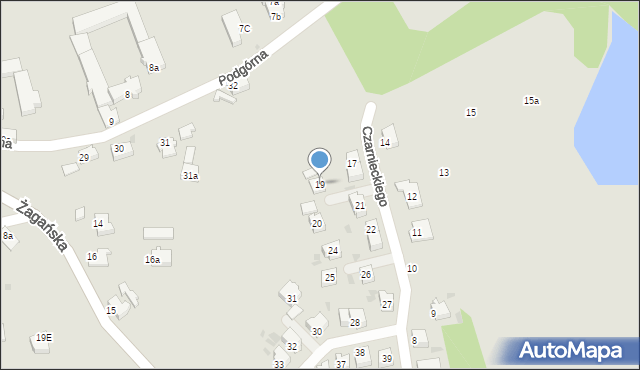 Szprotawa, Czarnieckiego Stefana, hetm., 19, mapa Szprotawa