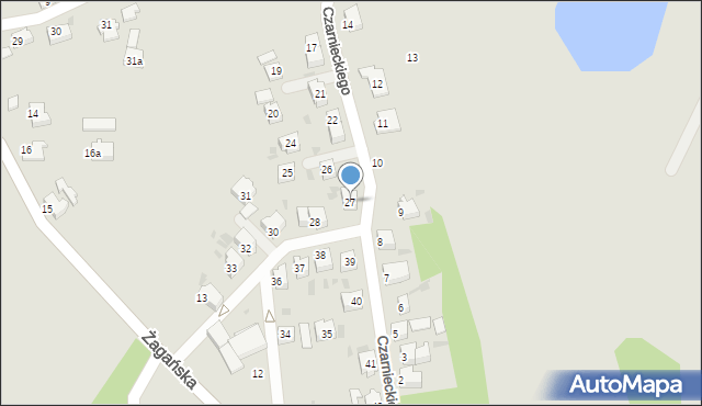 Szprotawa, Czarnieckiego Stefana, hetm., 27, mapa Szprotawa
