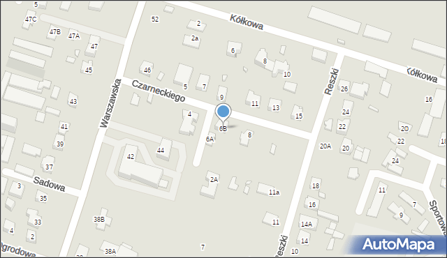 Tarczyn, Czarneckiego Stanisława, 6B, mapa Tarczyn