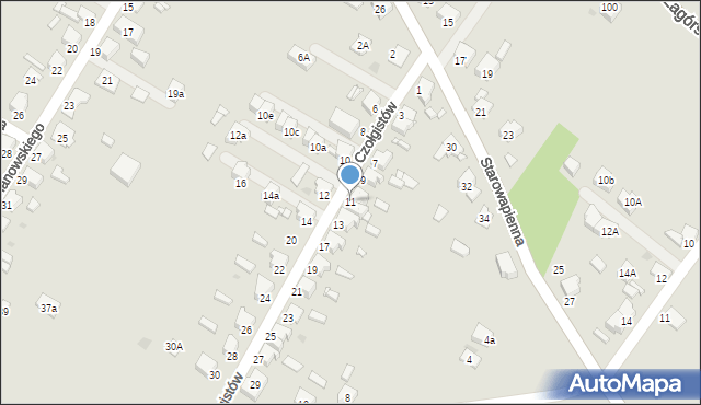 Tarnowskie Góry, Czołgistów, 11, mapa Tarnowskie Góry