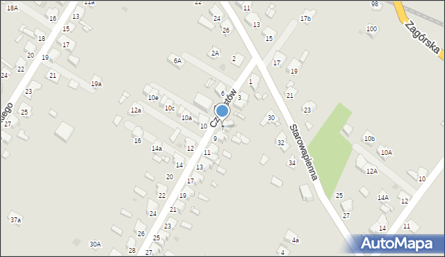 Tarnowskie Góry, Czołgistów, 7, mapa Tarnowskie Góry