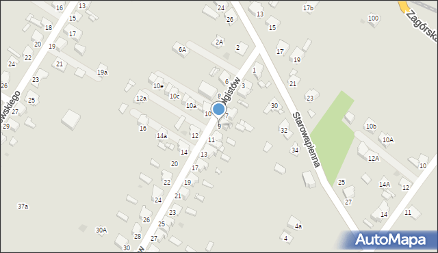 Tarnowskie Góry, Czołgistów, 9, mapa Tarnowskie Góry