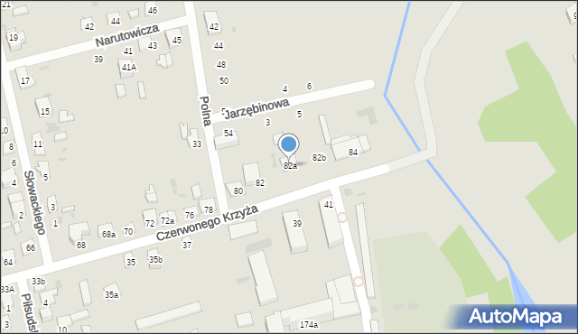 Terespol, Czerwonego Krzyża, 82a, mapa Terespol