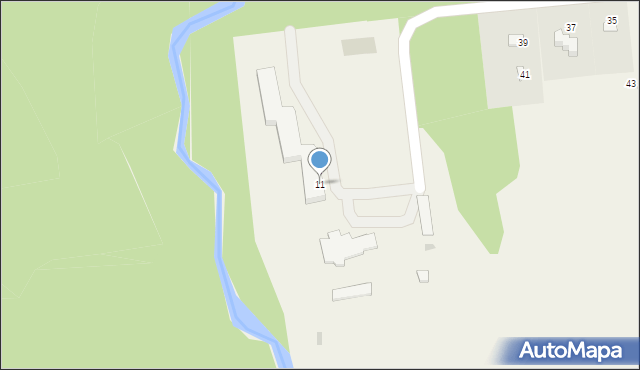 Tleń, Czerska, 11, mapa Tleń