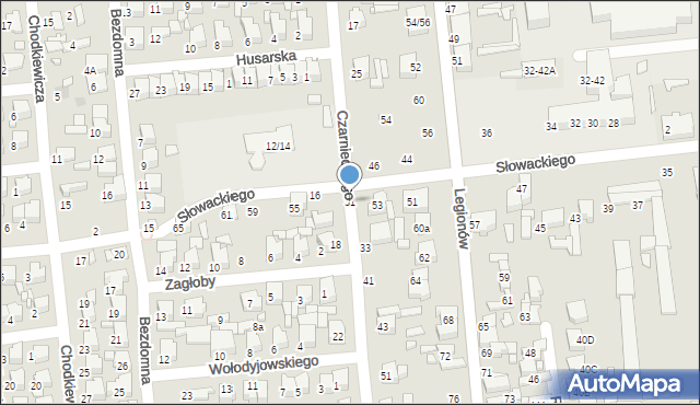 Tomaszów Mazowiecki, Czarnieckiego Stefana, hetm., 31, mapa Tomaszów Mazowiecki