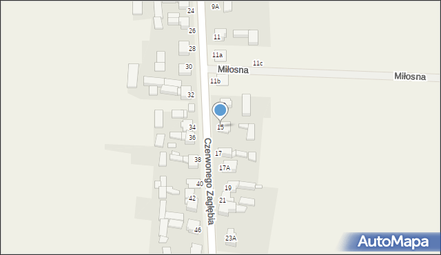 Toporowice, Czerwonego Zagłębia, 15, mapa Toporowice
