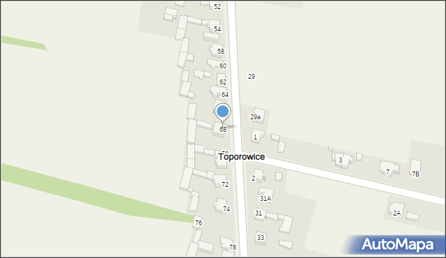 Toporowice, Czerwonego Zagłębia, 68, mapa Toporowice