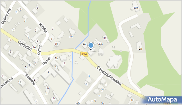 Truskolasy, Częstochowska, 43, mapa Truskolasy