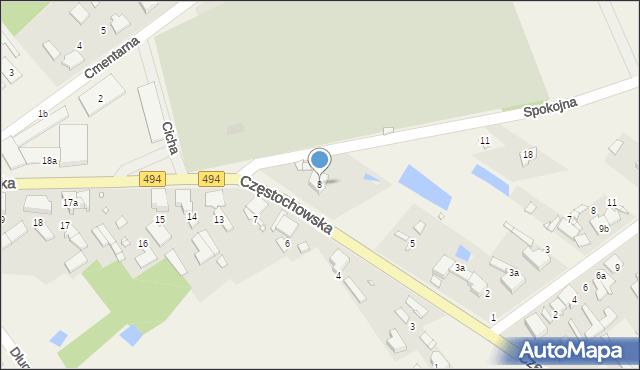 Truskolasy, Częstochowska, 8, mapa Truskolasy