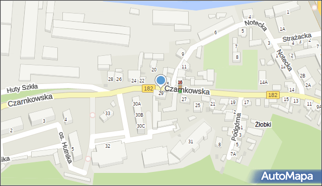 Ujście, Czarnkowska, 29, mapa Ujście