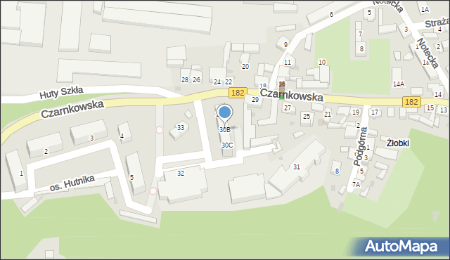 Ujście, Czarnkowska, 30B, mapa Ujście