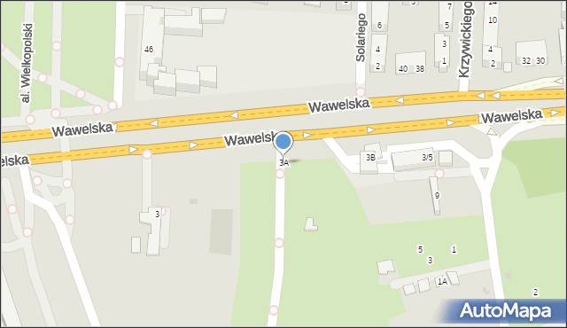 Warszawa, Czubatki, 3A, mapa Warszawy