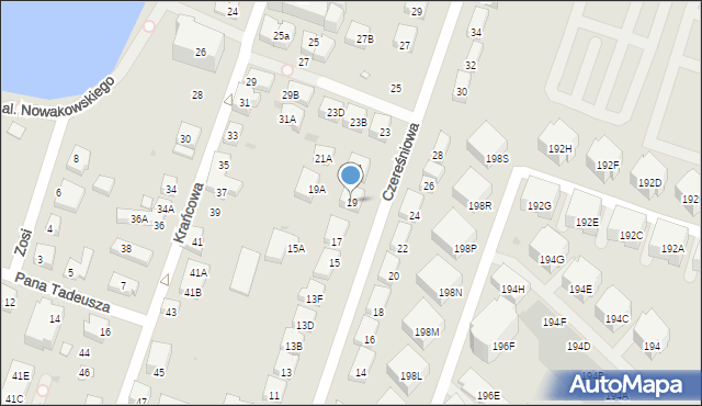 Warszawa, Czereśniowa, 19, mapa Warszawy