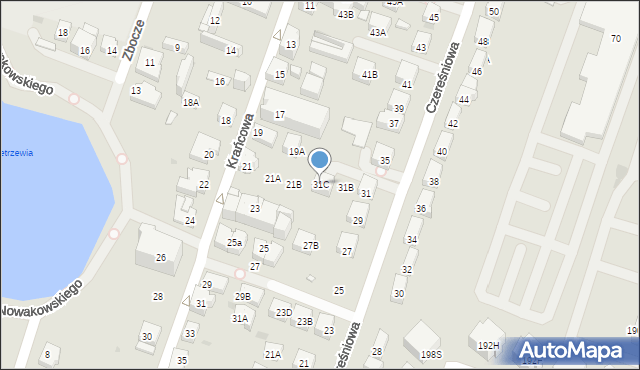 Warszawa, Czereśniowa, 31C, mapa Warszawy