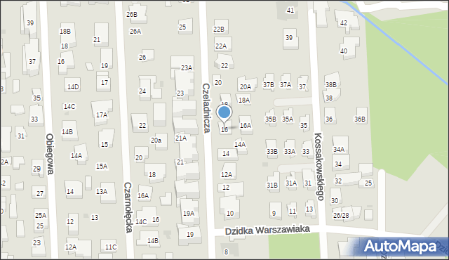 Warszawa, Czeladnicza, 16, mapa Warszawy