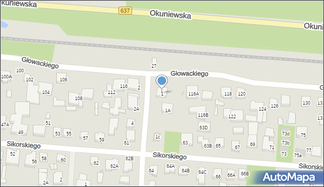 Warszawa, Czarnieckiego Stefana, hetm., 1, mapa Warszawy