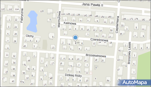 Warszawa, Czereśniowa, 6, mapa Warszawy