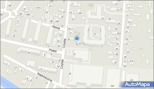Wasilków, Czysta, 31, mapa Wasilków