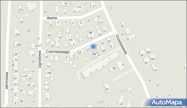 Wejherowo, Czarnieckiego Stefana, hetm., 10A, mapa Wejherowo
