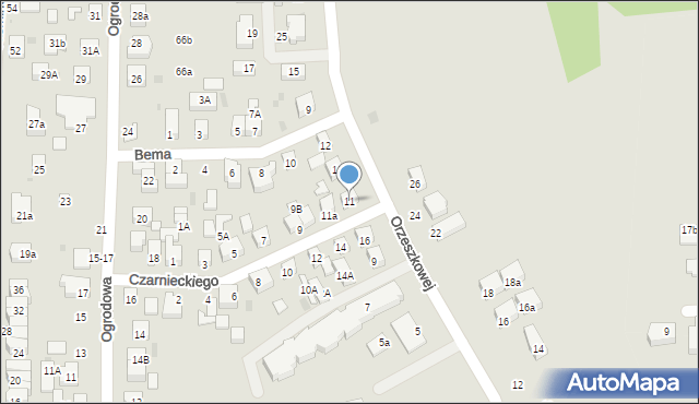 Wejherowo, Czarnieckiego Stefana, hetm., 11, mapa Wejherowo